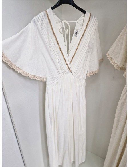 Lniana sukienka boho 8007 2