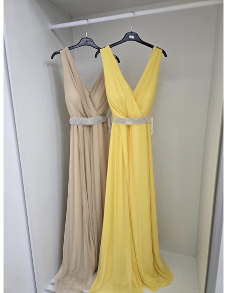 Elegancka sukienka maxi tiul 3598