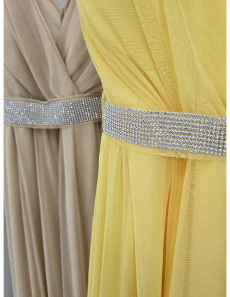 Elegancka sukienka maxi tiul 3598