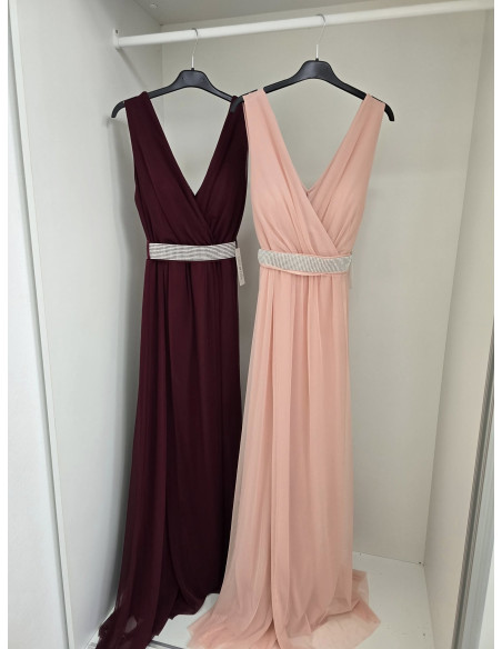 Elegancka sukienka maxi tiul 3598