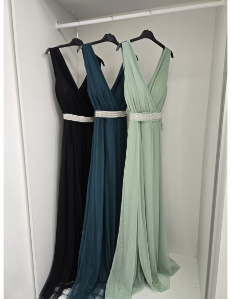 Elegancka sukienka maxi tiul 3598