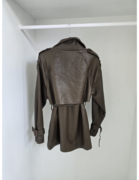 Trencz eko skóra 22-21 czekolada 2