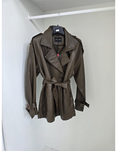 Trencz eko skóra 22-21 czekolada