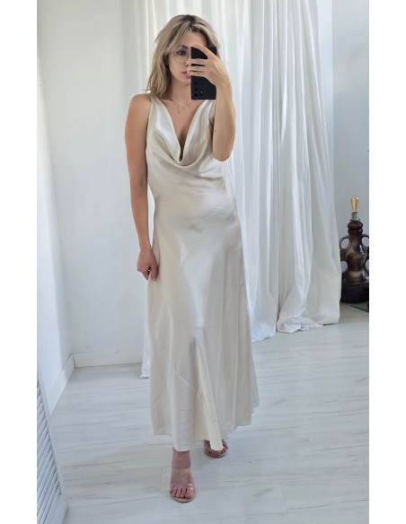 Satynowa sukienka 41667