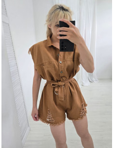 Kombinezon 9-y12 brązowy