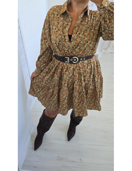 Sukienka oversize 13274 zielona