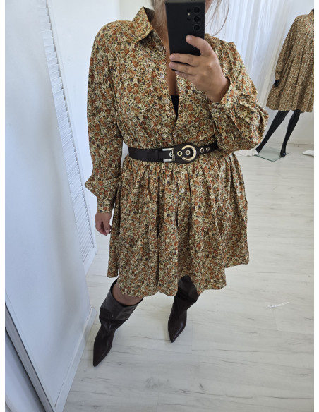 Sukienka oversize 13274 zielona