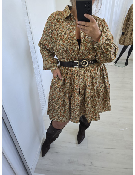 Sukienka oversize 13274 zielona