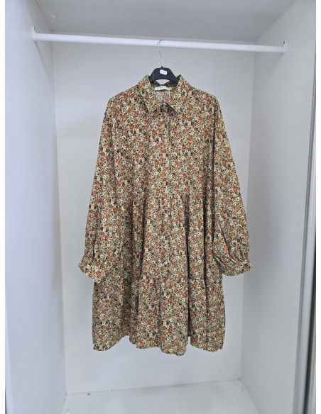 Oversize dress 13274 green