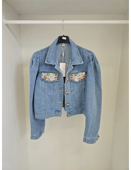 Kurtka jeans biżu 202