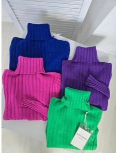 Sweter golf prążek 3780