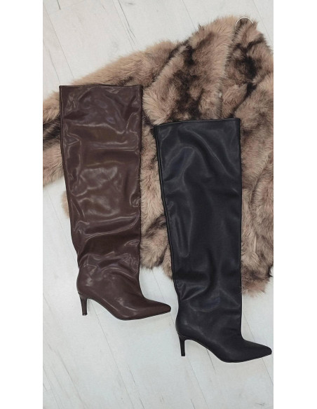 Kozaki long z szeroką cholewką K5