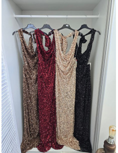 Sukienka cekiny long 27421