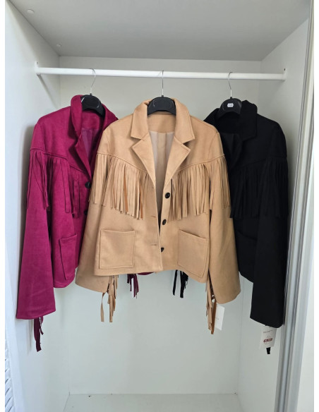 Kurtka frędzle 43248