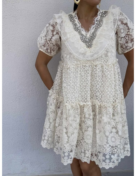 Sukienka biżu 8922 2