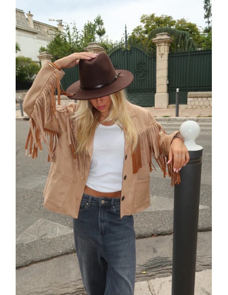 Kurtka frędzle 43248