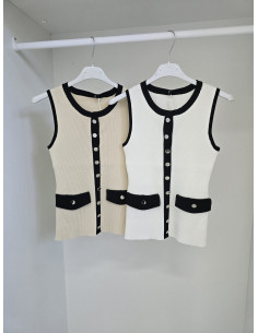 Wiskozowe prążki Chanelki K440