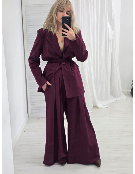 Marynarka z paskiem 8507 2