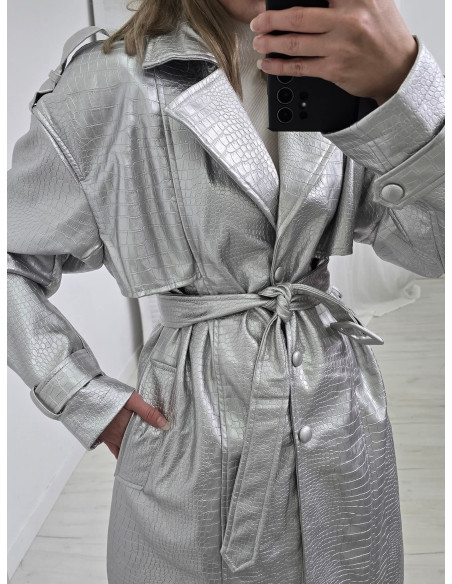 Skórzany trencz 2295 2