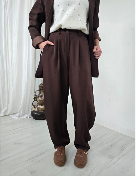 Spodnie baloon materiałowe 18039