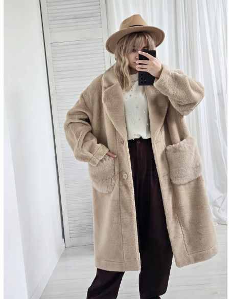 Płaszcz futerko 13865