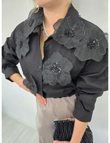 Bawełniana koszula biżu 240420