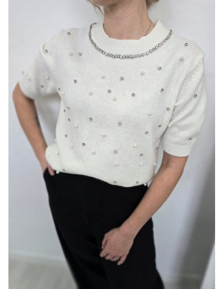 Sweter chmurka z kaszmirem G228