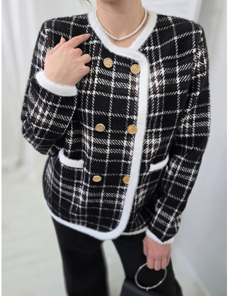 Dwurzędowy kardigan alpaka 5184