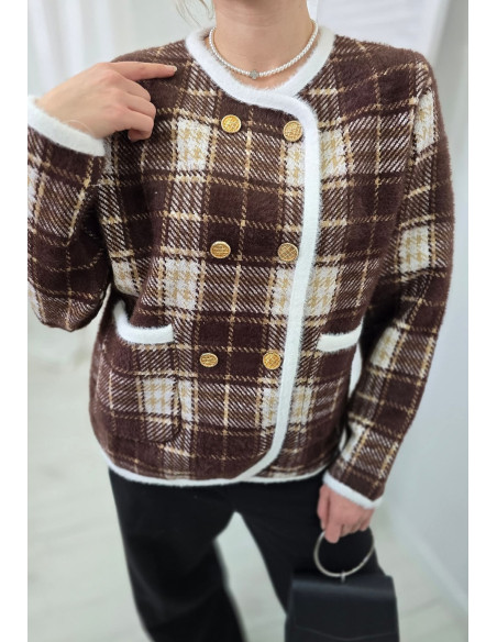 Dwurzędowy kardigan alpaka 5184