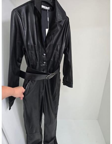 Kombinezon skóra 9196 czarny