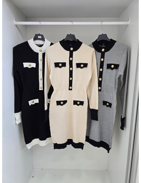 Dzianinowa sukienka 18078 2