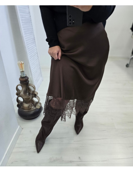 Spódnica satyna Plus Size 5044 2