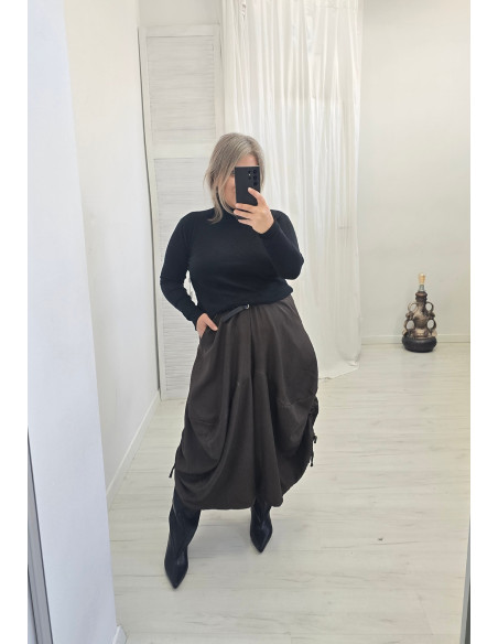 Spodnie z efektem spódnicy 8559