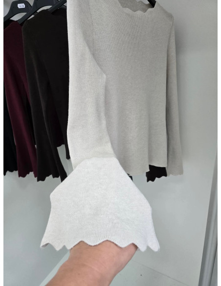 Bluzka kloszowane rękawy 3195 2