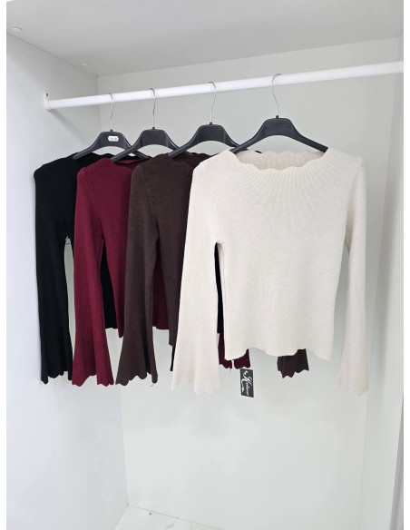 Bluzka kloszowane rękawy 3195