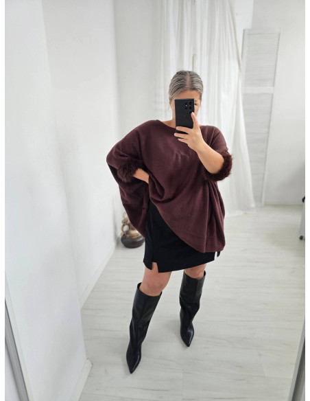 Sweter ponczo G221 2