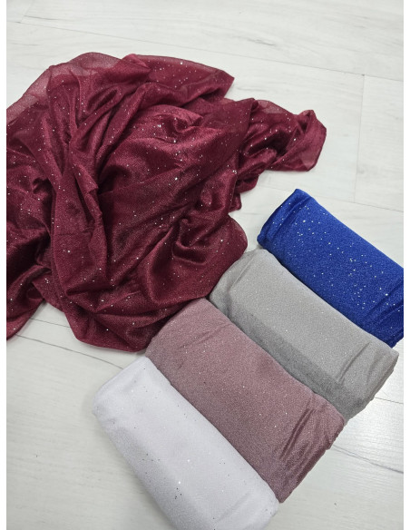 Wiskozowy szal z brokatem SZB12