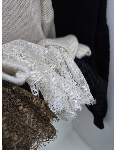 Sweter koronka 33681 2