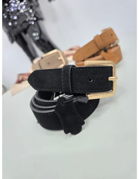 Pasek naturalny zamsz PZ39