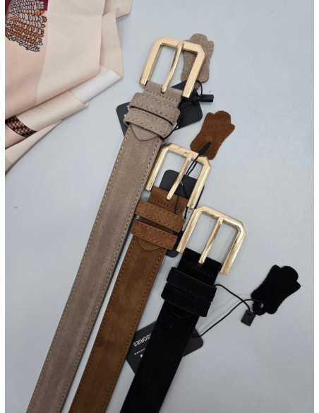 Pasek naturalny zamsz PZ39