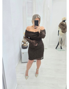 Sukienka koronka Size Plus 1349