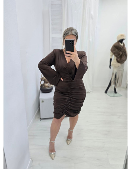 Sukienka drapowana size plus 1329 2