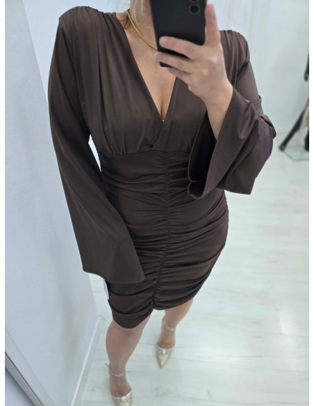 Sukienka drapowana size plus 1329