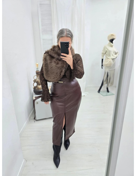 Spódnica midi Size Plus 5041 2