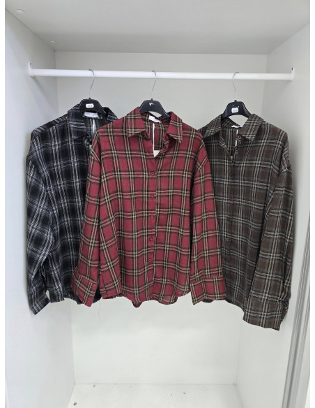 Bawełniana koszula krata 8858