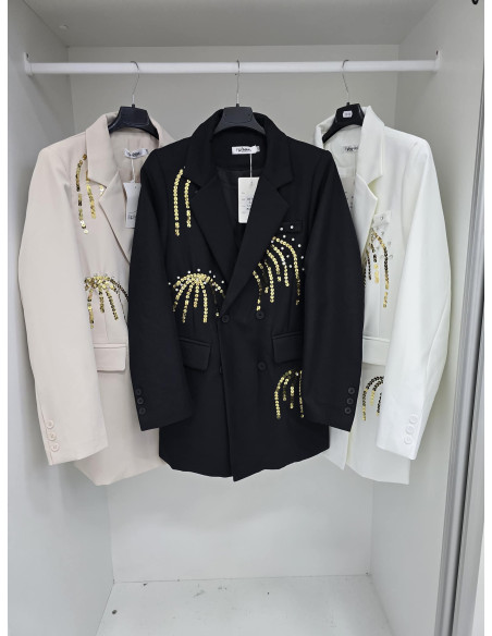 Marynarka cekiny long 9579