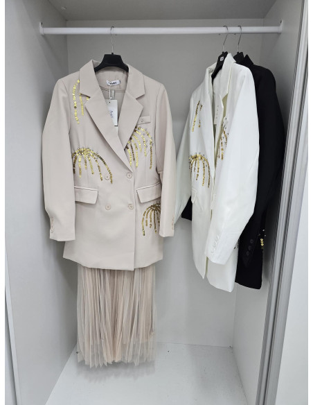 Marynarka cekiny long 9579 2