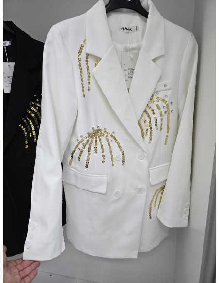 Marynarka cekiny long 9579