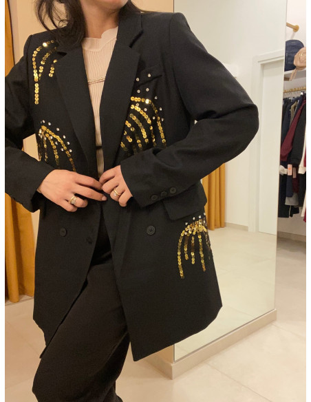 Marynarka cekiny long 9579