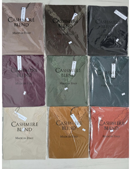 Bluzka kaszmir koronka 250101